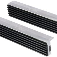 Schraubstock-Schutzbacken aus Aluminium, Breite 125 mm, mit Magnet und Kunststoffüberzug, perfekt für empfindliche Werkstücke wie Aluminium und Kupfer.