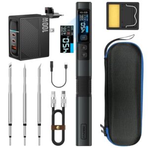 Soldering Iron 100W mit schneller Erwärmzeit und voreingestellter Temperaturregulierung. Ideal für Löt- und Reparaturarbeit.