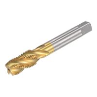 Gewindebohrer mit Spiralnut, M16 x 2 metrisches Gewinde, Schnellarbeitsstahl und Titanbeschichtung für das Bohren und Schneiden von Metallen und Kunststoffen