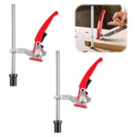 2 Stück Spannelement 20mm für Multifunktionstische, Niederhalter Hebelzwinge, Verstellbare Schnellspannpresse, Aluminiumlegierung Tischklemmen, Tischpressenhalterung für Werkbank Schnellspannzwinge