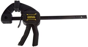 Stanley FatMax Einhand-Zwinge Medium FMHT0-83232, 325mm Schienen-Länge, 45kg Spannkraft, verwindungssteife I-Profil-Schiene