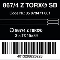 TORX Bits von Wera - ideal für Innenarbeiten, universell verwendbar und hoch zähe Schraubenzieher, 1/4 Zoll Sechskant-Antrieb (Wera Anschluss-Reihe 4)