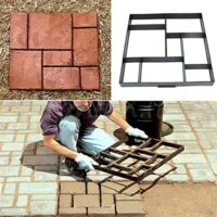 DIY Pflasterform für Gehweg, Garten und Terrasse - hochwertige Schalungsform aus Polypropylen (PP) zum Gießen von Beton