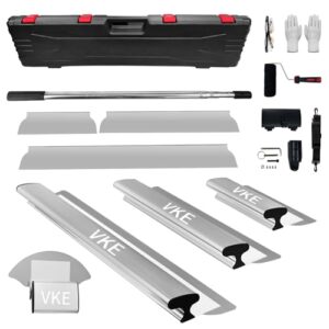 VKE Flächenspachtel Set, umfassendes Werkzeugset zum Verputzen und Spachteln von Wänden und Decken mit ergonomischem Griff und Teleskopstange.