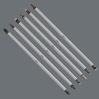 Wera 87 Kombiklinge, TX 20 - TX 25: Eine vielseitige Werkzeugkombination für verschiedene Anwendungen. Nicromattes-Sechskantmaterial mit einer Länge von 6 mm und Black Point-Spitze für optimierten Korrosionsschutz.