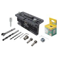 Komplett-Set für lösbare Schraubverbindungen und feste Dübelverbindungen im Möbelbau. Das wolfcraft Exzenter-Möbelverbinder-Set ist ein umfassendes Werkzeugset, das alles benötigtet hat, um Ihre Möbelkreationen zu realisieren.