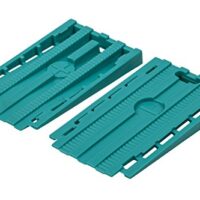 Multifunktionale Keile für verschiedene Anwendungen, vielseitig einsetzbar, Rasterung für präzise Bestimmung des Maße, als Keil beim Setzen von Fenstern oder Türen, anglebig und robust durch hochwertige Kunststoffausführung