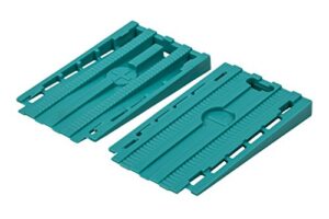 Multifunktionale Keile für verschiedene Anwendungen, vielseitig einsetzbar, Rasterung für präzise Bestimmung des Maße, als Keil beim Setzen von Fenstern oder Türen, anglebig und robust durch hochwertige Kunststoffausführung