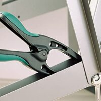 Wolfcraft Spitzfederzwinge MT 70, universelle Spannzwinge für punktgenaues Fixieren, 700mm Spanntiefe und 700g Haltekraft