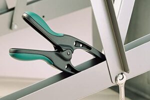 Wolfcraft Spitzfederzwinge MT 70, universelle Spannzwinge für punktgenaues Fixieren, 700mm Spanntiefe und 700g Haltekraft