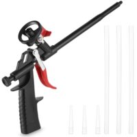 Yulado Schaumpistole zur Abdichtung und Füllung von Räumen, Bauschaumpistole mit Metallgehäuse und Ptfe Überzug