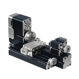 ZHRUI Mini-Drehmaschine aus Metall, 36 W, 20.000 U/min, didaktische Mini-Drehmaschine für Hobbyisten, Holzbearbeitung, Handwerk