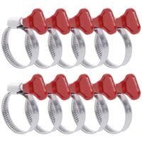 Schlauchschellen Set, 25-40mm einstellbar, Schlauchclips mit Griff für Wasserrohr, Gasrohr, Gartenpoolschlauch