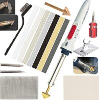 Universelles Werkzeug für Kunststoff Schweißen und Löten, 100W 2 in 1 Reparatur-Set mit Lötkolben und Schweißköpfen