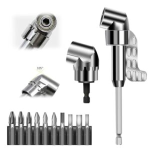 Hochwertiger Winkelbohraufsatz mit 105-Grad für Werkstatt und Bauarbeiter, multifunktionaler Adapter mit magnetischer Präzision