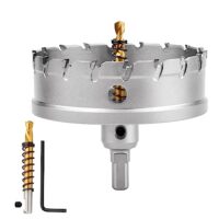 Lochsäge Hartmetall-Bohrer für Edelstahl, Eisen, Legierung, Holz, Kunststoff - 110mm