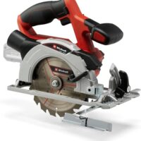 Einhell Akku-Handkreissäge TE-CS 18/150 Li-Solo Power X-Change, 18 V, Li-Ion, Ø150 x Ø10 mm Sägeblatt, Schnitttiefe + Neigungswinkel werkzeuglos einstellbar, LEDs