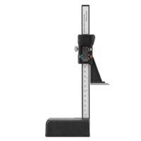 150 mm Tiefenmesser, Digitale Höhenmessanzeige, Messschieber mit Nonius Scale für Holzbearbeitung in Zimmerei, Fräsmaschine und Tischkreissäge, schwarzes Höhenmesswerkzeug