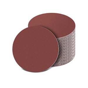 Schleifpapierset mit 5 Körnungen (60#, 100#, 150#, 320# und 600#) für 150mm Exzenternschleifer, perfekt für Polieren und Entrosten von Holz, Metall, Kunststoff, Glas usw.