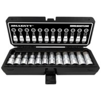 HASKYY Innensechskant Inbus Stecknüsse Set 5-22 mm 1/2 Zoll Nuss Steckschlüssel 12-teilig in praktischer Kunststoffbox für professionelles Arbeiten an Motor, Getriebe und Fahrwerk mit robustem Antrieb und übersichtlicher Sortierung.