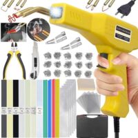 220W Kunststoff Schweißgerät 2-in-1 Auto Kunststoff Reparatur Set mit 800PCS Schweißnagel & 64 Stk. 8 Typen Schweißstäbe, für schnell und effiziente Reparaturen von Autos und anderen Kunststoffteilen