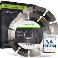 Zweifache Diamantscheibe 125mm für Beton, Granit, Stein und Ziegel mit hoher Schneidleistung