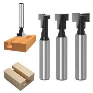 Set aus 3 T-Nut Fräsern für Handbohrmaschinen und motorbetriebene Bohrmaschinen, hochwertiges YG6-Hartmetall, schlagfest und rostbeständig