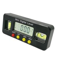Kompaktes digital magnetisches Winkelmessgerät mit horizontalen und vertikalen Doppelblasen für genaue Winkelmaße in Bauprojekten