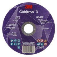 Bild einer 3M Cubitron 3 Trennscheibe, 60+, T41, 125 mm x 1 mm x 22,23 mm, EN, 25/Pack