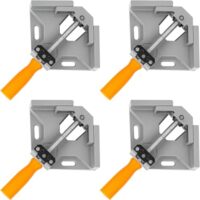Winkelspanner 90 Grad, Eckspanner für Holzarbeiten aus hochwertiger Legierung, perfekt für Verstärkung von Bilderrahmen und diverse Anwendungen.