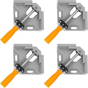 Winkelspanner 90 Grad, Eckspanner für Holzarbeiten aus hochwertiger Legierung, perfekt für Verstärkung von Bilderrahmen und diverse Anwendungen.