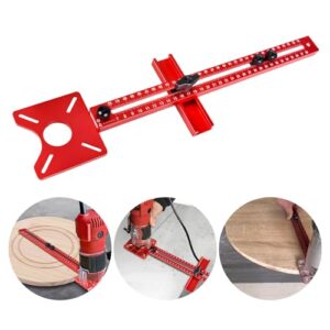 4-in-1-Routenhalterung-für-Holzbearbeitung, einsetzbares Werkzeug aus Aluminiumlegierung mit schnell zu lösendem Design und Vielseitigkeit, geeignet für verschiedene Arten von Brettern wie MDF, Spanplatten und Massivholz.