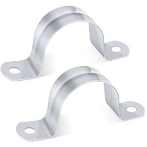 Bild eines Sets mit 20 Stück 40mm U-förmigen Rohrschellen aus Edelstahl 304 für die Befestigung von Gasrohren, Wasserleitungen und anderen Rohren an der Wand.