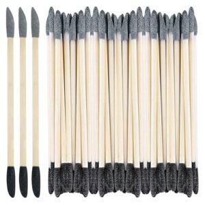 50 Stück 2 in 1 Schleifstab Set, Granularität mit 150# Schwarz & 280# Grau für Modellbau, Holzarbeiten und Nageldesign