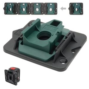 5 SLE Profi Akkuhalter für Bosch 18V Power For All PBA Home & Garden Akku Wandhalterung Wand Halter Grün, perfekte Aufbewahrung für 18V Bosch-Akkus