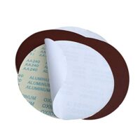Selbstklebendes Schleifpapier für Holz, Stein und Metall mit 6 Scheiben à 300 mm, Körnung 80, Aluminiumoxid-Schleifmittel