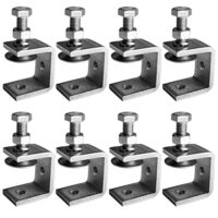 8 Stück C Klemme, Delstahl Heavy Duty trägerklemme für zwingen, Klemmen & Spanner, Holzarbeiten Werkzeug, Heimwerken und Autoreparatur