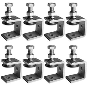 8 Stück C Klemme, Delstahl Heavy Duty trägerklemme für zwingen, Klemmen & Spanner, Holzarbeiten Werkzeug, Heimwerken und Autoreparatur