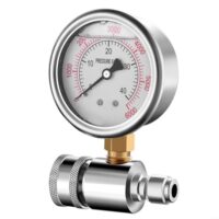 Hochdruckreiniger-Manometer mit 6000 Psi Hochdruck und 3/8 Zoll Schnellanschluss für präzise Wasserdruckmessungen