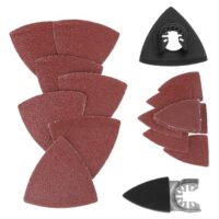 Schleifset für Säge, oszillierendes Multi Tool, Sand Pad, 82 Stücke, für Holz, Kunststoff und Weichmetall