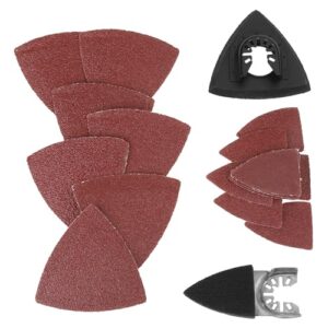 Schleifset für Säge, oszillierendes Multi Tool, Sand Pad, 82 Stücke, für Holz, Kunststoff und Weichmetall