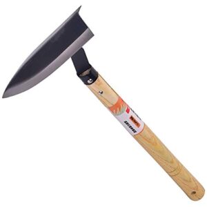 Hochwertige Japanische Unkrauthacke mit Holzgriff, ideal für Gartenpflege