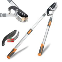 Professionelle Astschere mit Teleskoparm, SK-5 Stahlklinge und Teflonbeschichtung. Geeignet für weite und hohe Äste. Ideal für jeden Gartenbesitzer.