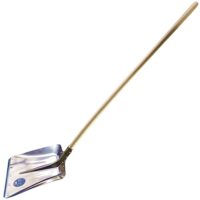 Alurandschaufel, Aluminiumschaufel, Schneeschaufel, Randschaufel, Hartholzstiel, Schneeräumer, Schneeschieber