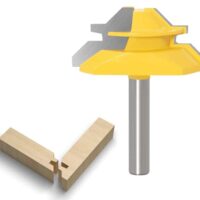 APlus Verleimfräser mit 45-Grad-Kreuzschnitte für stabile Verbindungen in Holzbearbeitung, geeignet für MDF, Massivholz und andere Holzarten