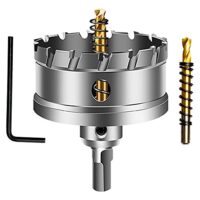 Hartmetall-Lochsägen-Set mit TCT-Klingen für schnelles und sauberes Schneiden von Hartmetallen, ideal für Löchern in Edelstahl, Eisen, Holz und Kunststoff