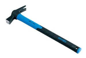 Hochwertiger Magnetisierter Hammer für Heimwerker, C45-Induktionsgehärteter Stahl und Fiberglaser Stiel, ideal für das Zimmern von Holz oder Metall