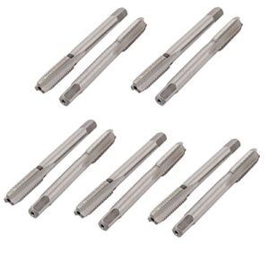 Aexit M8 x 1,25mm HSS Gerade 3-flöte gewindeschneidmaschine schraube metric tap 10 Stück, hochwertiger Maschinengewindebohrer für Heimwerker und Profis, robuste Konstruktion und hochpräzise Gewindegönge