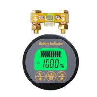 AiLi Batteriemonitor, Voltmeter und Amperemeter für den Einsatz in Autos, Motorbooten, Wohnwagen und Wohnmobilen zur Überwachung der Batterie