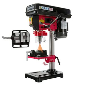Tischbohrmaschine mit integriertem Positionslaser und 5 Geschwindigkeitsstufen für verschiedene Anwendungen in Metall, Holz und Kunststoff